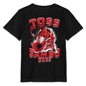 Lancez-les comme un Sambo - T-shirt bio MINI CREATOR Stanley/Stella Enfant - noir - Devant - Mikhail (115cm)