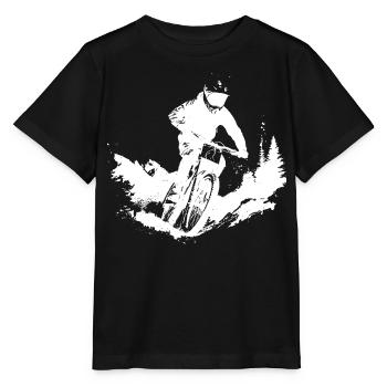 Vététistes - T-shirt bio MINI CREATOR Stanley/Stella Enfant - noir - Devant - Mikhail (115cm)
