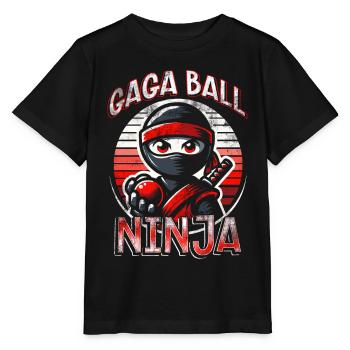 Gagaball Gaga Ball Ninja - Stanley/Stella MINI CREATOR Kids’ T-Shirt - black - Front - Mikhail (115cm)