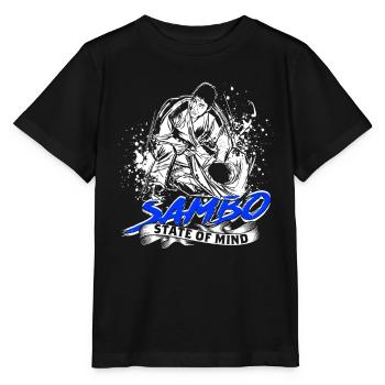 État d’ du Sambo - T-shirt bio MINI CREATOR Stanley/Stella Enfant - noir - Devant - Mikhail (115cm)