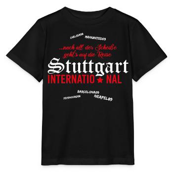 Fußball Stuttgart International - Stanley/Stella Kinder T-Shirt MINI CREATOR  - Schwarz - Vorne - Mikhail (115cm)