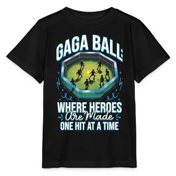 Gagaball Gaga Ball Là où les héros sont faits - T-shirt bio MINI CREATOR Stanley/Stella Enfant - noir - Devant - Mikhail (115cm)