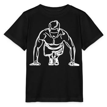 Croquis de carrossier - T-shirt bio MINI CREATOR Stanley/Stella Enfant - noir - Devant - Mikhail (115cm)