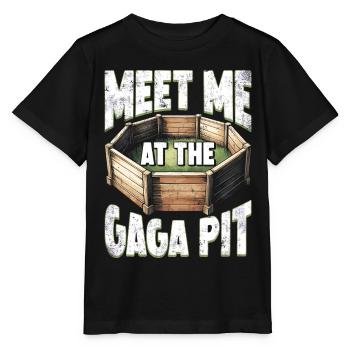 Gagaball Gaga Ball Meet Me At The Gaga Pit - Stanley/Stella MINI CREATOR Kids’ T-Shirt - black - Front - Mikhail (115cm)