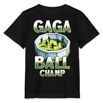 Gagaball Gaga Ball Champ - Stanley/Stella MINI CREATOR Kids’ T-Shirt - black - Front - Mikhail (115cm)