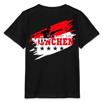 The Power of Munich Football Fan - Stanley/Stella MINI CREATOR Kids’ T-Shirt - black - Front - Mikhail (115cm)