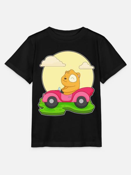 Hamster Auto - Stanley/Stella Kinder T-Shirt MINI CREATOR - Schwarz