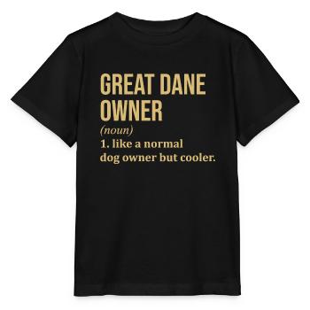 Great Dane - Stanley/Stella MINI CREATOR Kids’ T-Shirt - black - Front - Mikhail (115cm)