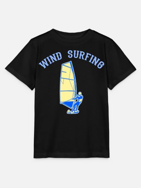 Windsurfen - Stanley/Stella Kinder T-Shirt MINI CREATOR - Schwarz