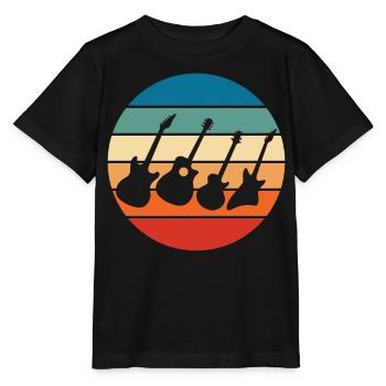 Gitarrist - Stanley/Stella Kinder T-Shirt MINI CREATOR  - Schwarz - Vorne - Mikhail (115cm)
