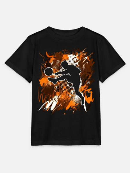 Fußball Fußballer - Stanley/Stella Kinder T-Shirt MINI CREATOR - Schwarz