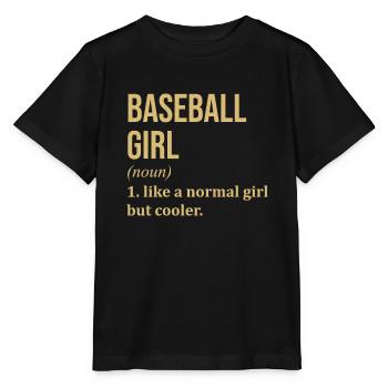 Baseball Baseball Baseball - Stanley/Stella Kinder T-Shirt MINI CREATOR  - Schwarz - Vorne - Mikhail (115cm)