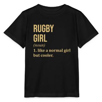 Rugby Rugby Rugby - Stanley/Stella Kinder T-Shirt MINI CREATOR  - Schwarz - Vorne - Mikhail (115cm)