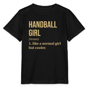 Handball Handball Handball - T-shirt bio MINI CREATOR Stanley/Stella Enfant - noir - Devant - Mikhail (115cm)