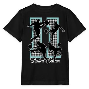 11th Birthday Football - Stanley/Stella MINI CREATOR Kids’ T-Shirt - black - Front - Mikhail (115cm)