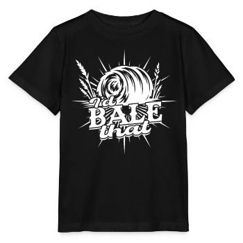 Farmer Foin Paille Paille Balle de foin - T-shirt bio MINI CREATOR Stanley/Stella Enfant - noir - Devant - Mikhail (115cm)