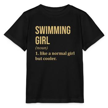 Schwimmen Schwimmen Schwimmen Schwimmen - Stanley/Stella Kinder T-Shirt MINI CREATOR  - Schwarz - Vorne - Mikhail (115cm)