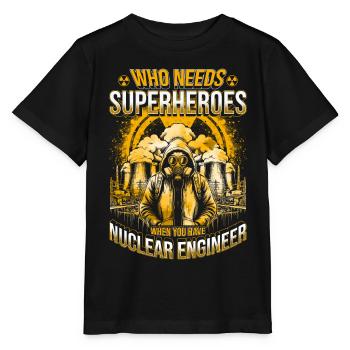Ingénieur Nucléaire Technicien Nucléaire - T-shirt bio MINI CREATOR Stanley/Stella Enfant - noir - Devant - Mikhail (115cm)