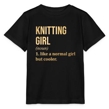 Knitting - Stanley/Stella MINI CREATOR Kids’ T-Shirt - black - Front - Mikhail (115cm)