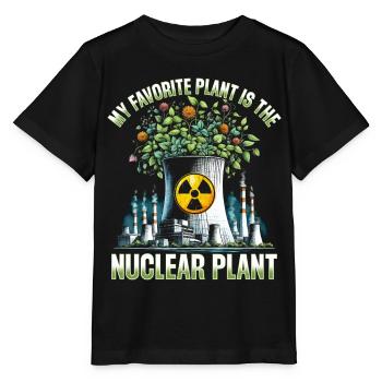 Ingénieur nucléaire Ma centrale préférée Centrale nucléaire - T-shirt bio MINI CREATOR Stanley/Stella Enfant - noir - Devant - Mikhail (115cm)
