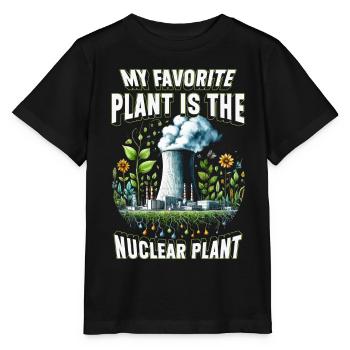 Ingénieur nucléaire Ma centrale préférée Centrale nucléaire - T-shirt bio MINI CREATOR Stanley/Stella Enfant - noir - Devant - Mikhail (115cm)