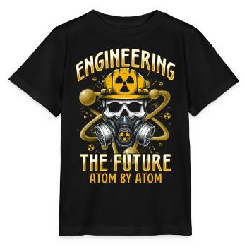 Ingénieur Nucléaire Technicien Nucléaire - T-shirt bio MINI CREATOR Stanley/Stella Enfant - noir - Devant - Mikhail (115cm)