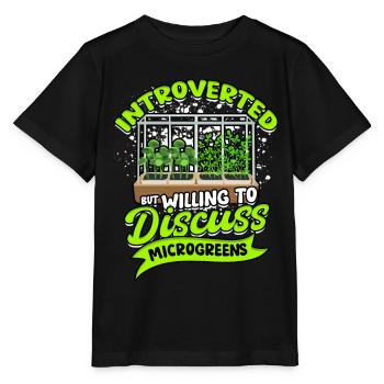 Micro-pousses Micro-pousses - T-shirt bio MINI CREATOR Stanley/Stella Enfant - noir - Devant - Mikhail (115cm)