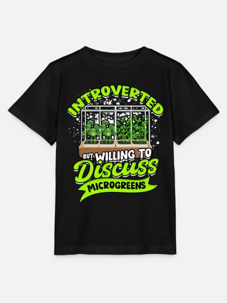 Microgreen Microgreens - Stanley/Stella Kinder T-Shirt MINI CREATOR - Schwarz