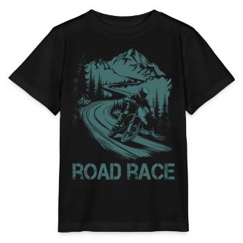 Moto Motocross Motorsport Course sur route - T-shirt bio MINI CREATOR Stanley/Stella Enfant - noir - Devant - Mikhail (115cm)