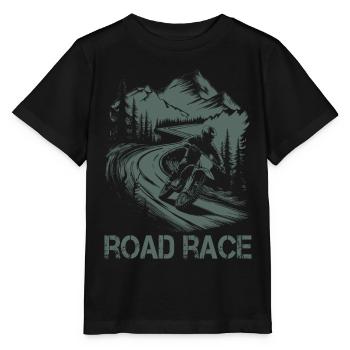 Moto Motocross Motorsport Course sur route - T-shirt bio MINI CREATOR Stanley/Stella Enfant - noir - Devant - Mikhail (115cm)