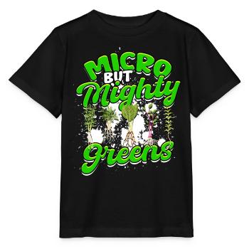 Microgreen Microgreens Micro But Mighty Greens - Stanley/Stella MINI CREATOR Kids’ T-Shirt - black - Front - Mikhail (115cm)