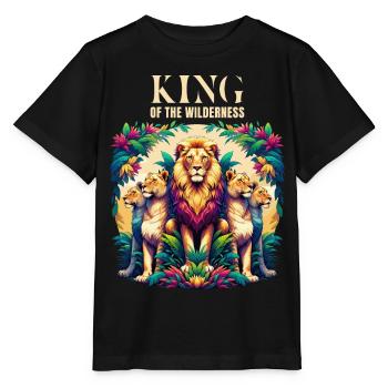 of The Wilderness Savannah Steppe Africa - Stanley/Stella MINI CREATOR Kids’ T-Shirt - black - Front - Mikhail (115cm)