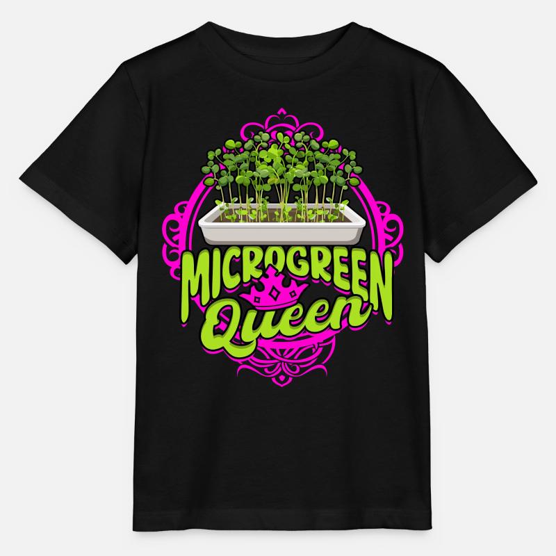 Microgreens Microgreen Queen - Stanley/Stella Kinder T-Shirt MINI CREATOR  - Schwarz