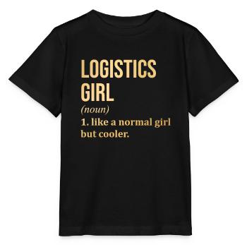 Logistik - Stanley/Stella Kinder T-Shirt MINI CREATOR  - Schwarz - Vorne - Mikhail (115cm)