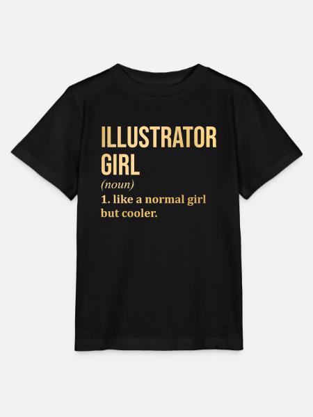 Illustrator Illustrator Illustrator - Stanley/Stella Kinder T-Shirt MINI CREATOR - Schwarz