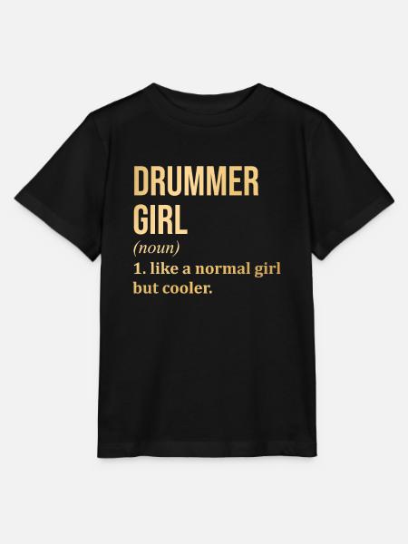 Drummer Drummer Drummer - Stanley/Stella Kinder-T-shirt MINI CREATOR  - zwart