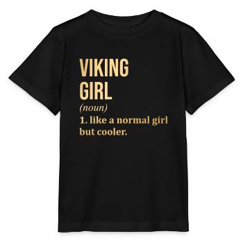 Wikinger - Stanley/Stella Kinder T-Shirt MINI CREATOR  - Schwarz - Vorne - Mikhail (115cm)