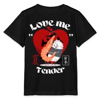 Sushi - love me tender - Stanley/Stella MINI CREATOR Kids’ T-Shirt - black - Front - Mikhail (115cm)