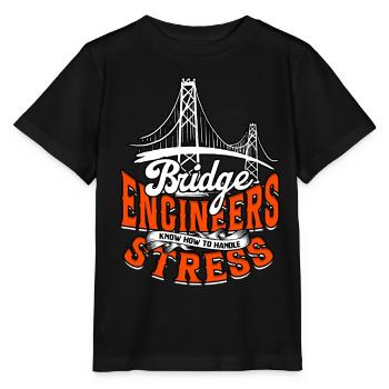 Ingénieur Ponts Génie Civil - T-shirt bio MINI CREATOR Stanley/Stella Enfant - noir - Devant - Mikhail (115cm)