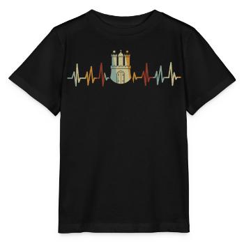 Hambourg Ville hanséatique Allemagne du Nord Bas-allemand - T-shirt bio MINI CREATOR Stanley/Stella Enfant - noir - Devant - Mikhail (115cm)