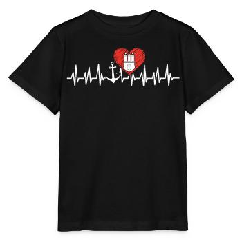 Hambourg Ville hanséatique Allemagne du Nord Bas-allemand - T-shirt bio MINI CREATOR Stanley/Stella Enfant - noir - Devant - Mikhail (115cm)