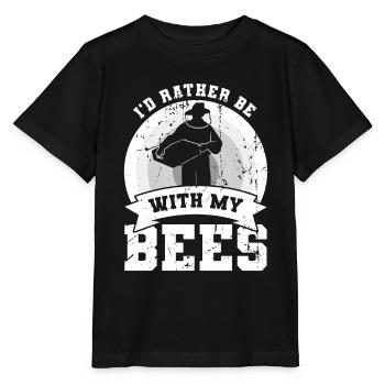blague drôle d’apiculteur - T-shirt bio MINI CREATOR Stanley/Stella Enfant - noir - Devant - Mikhail (115cm)