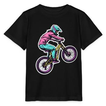 Vététiste - T-shirt bio MINI CREATOR Stanley/Stella Enfant - noir - Devant - Mikhail (115cm)