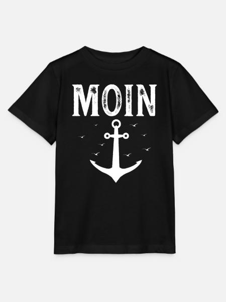 Hamburg Tshirt Geschenk Moin Hamburch Fußball - Stanley/Stella Kinder T-Shirt MINI CREATOR - Schwarz