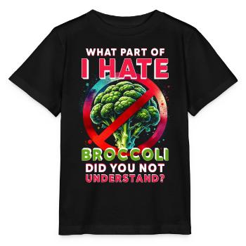Broccoli Hater - Stanley/Stella MINI CREATOR Kids’ T-Shirt - black - Front - Mikhail (115cm)