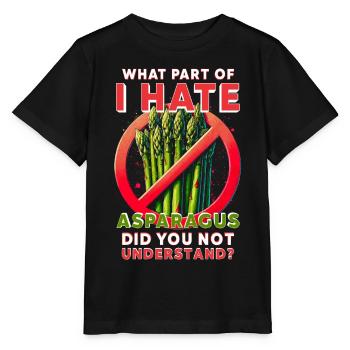 Asparagus Hater - Stanley/Stella MINI CREATOR Kids’ T-Shirt - black - Front - Mikhail (115cm)