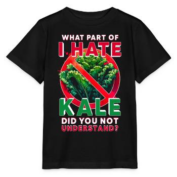 Kale Hater - Stanley/Stella MINI CREATOR Kids’ T-Shirt - black - Front - Mikhail (115cm)