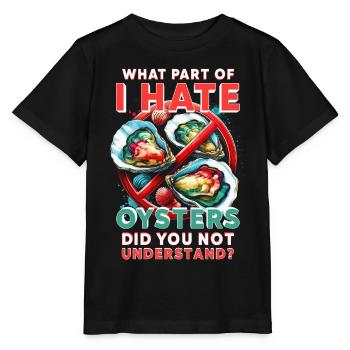 Oyster Haters - Stanley/Stella MINI CREATOR Kids’ T-Shirt - black - Front - Mikhail (115cm)