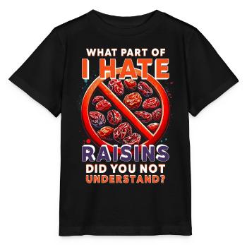 Raisin Haters - Stanley/Stella MINI CREATOR Kids’ T-Shirt - black - Front - Mikhail (115cm)