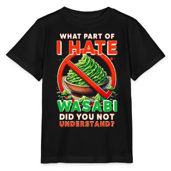 Wasabi Hater - T-shirt bio MINI CREATOR Stanley/Stella Enfant - noir - Devant - Mikhail (115cm)